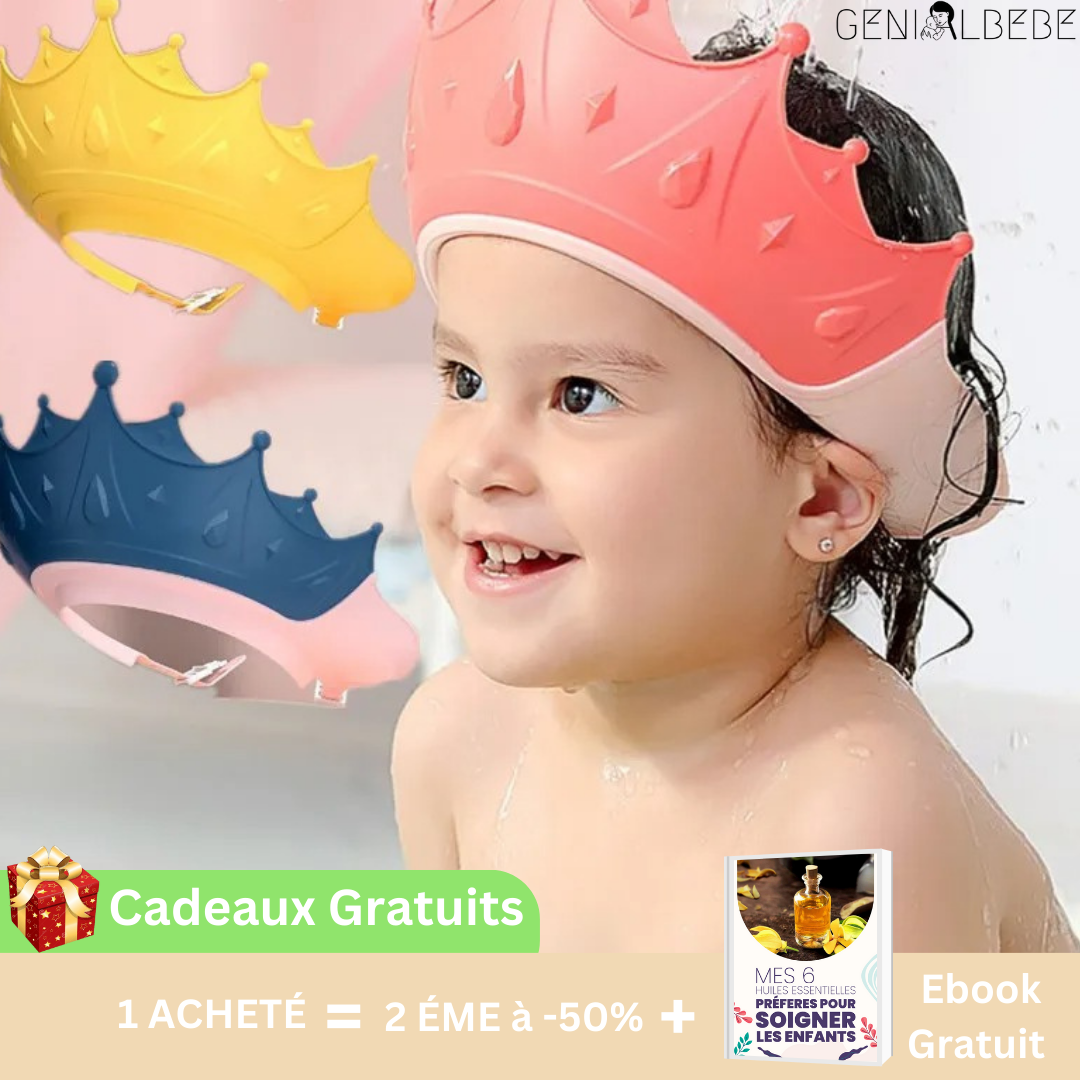 SHOWER-CAP™| Bonnet de douche ajustable pour bébé