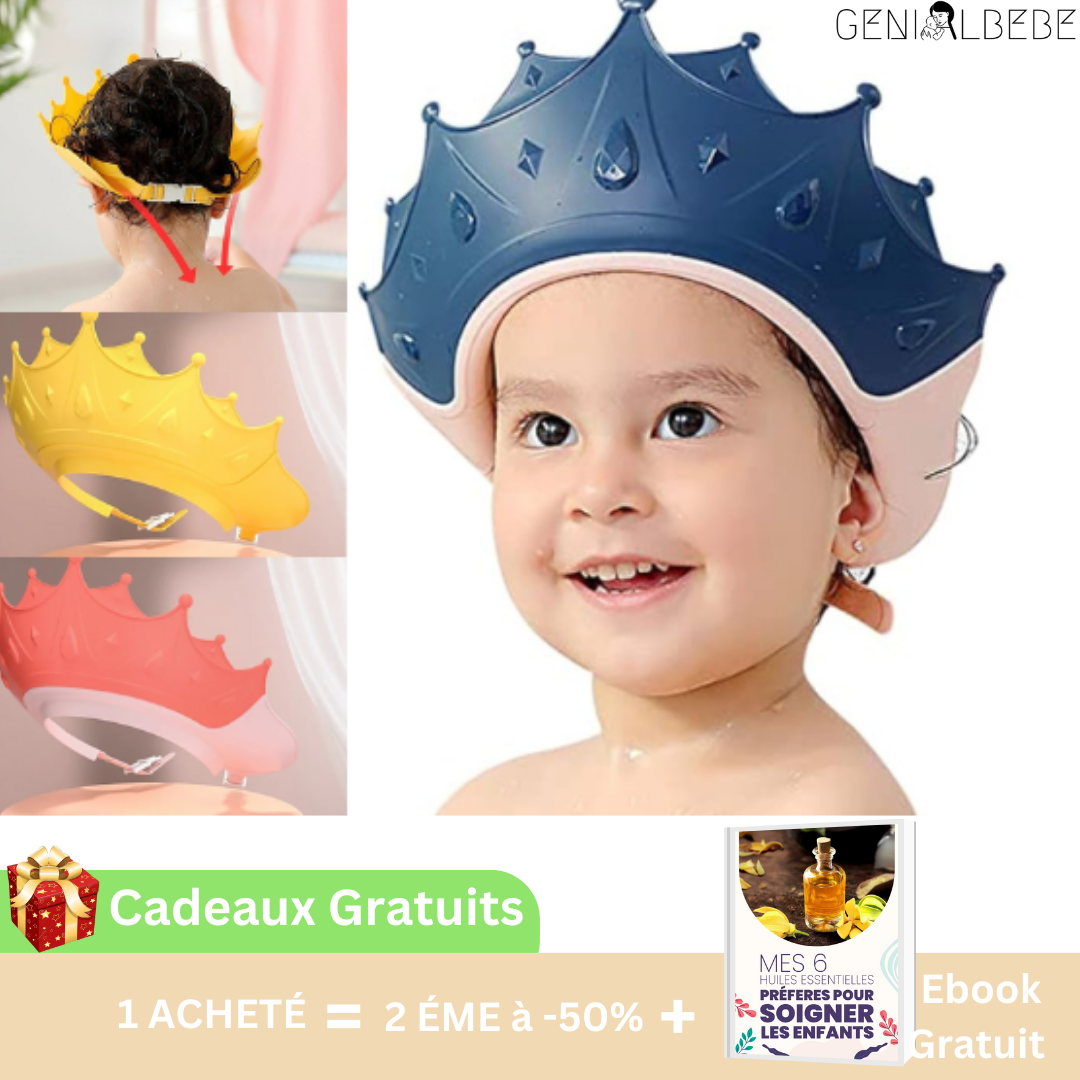 SHOWER-CAP™| Bonnet de douche ajustable pour bébé