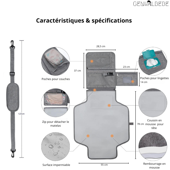 CHANGING MAT™ |Tapis à langer pour bébé